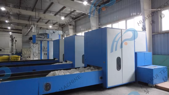 Planta de fabricação de fios de poliéster que pode fabricar equipamentos de fios de algodão coloridos, máquinas têxteis de linha de produção de fibra de poliéster oca virgem